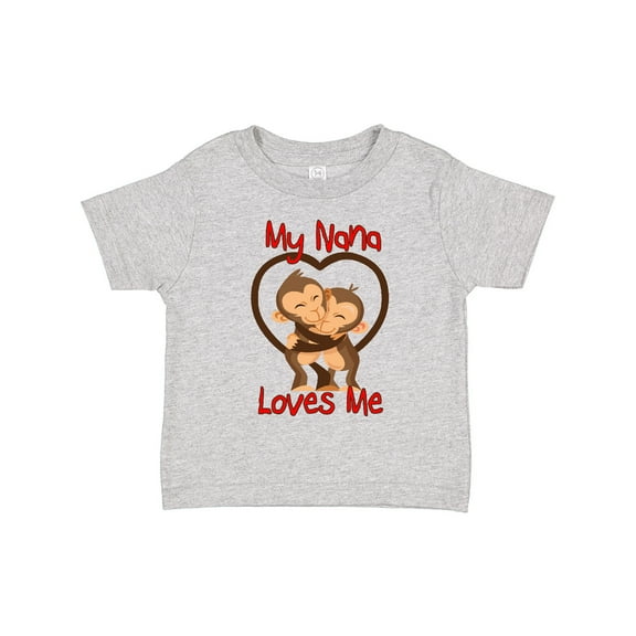 Inktastic My Nana Loves Me Monkey Boys or Girls Toddler T-Shirt