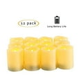 Candle Choice LED Flameless Votives 12 Pack BatteryOperated Candles