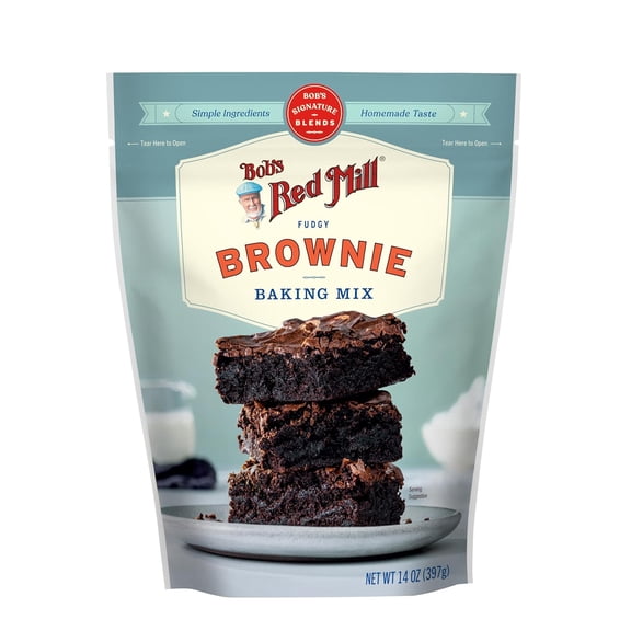 Bob's Red Mill Signature Brownie Baking Mix, 14oz (Pack of 1) - Non GMO, Kosher ( PACK OF 2 )