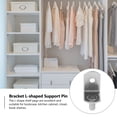 thumbnail image 3 of MasteelfCA 50 Pcs Support en Forme de L avec Trou pour Armoire, 3 of 7