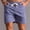 Purple, variant on Bzhegqhd Men's Three-point Cotton Casual Athletic Shorts, Solid Color Mid-Rise Drawstring Waist with Pockets, Quick-Dry Gym Running Summer Shorts