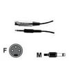 Shure - Microphone cable - mono jack male to XLR3 female - 15 ft