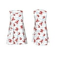 thumbnail image 7 of Yiaed Cartoon Lobsters Print Women's Sleeveless Dress, Loose Fit Summer Dress, Casual Sleeveless Dress for Women, 7 of 7