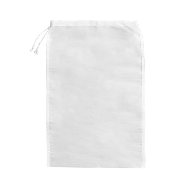 Food Draff Filter Mesh Screen 25 cm x 35 cm Heat Proof Easy Clean White Gauze for Fruit Vegetable Pulp Straining
