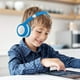 thumbnail image 1 of Auriculares con cable para niños, auriculares supraaurales con subwoofer, auriculares para computadora en línea, protección auditiva, cómodos auriculares con cable., 1 of 7