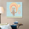 thumbnail image 4 of Great Big Canvas "Rainbow Rabbit"  by Jenny Faw Black    Wrapped Canvas Print Wall Artwork, 4 of 7