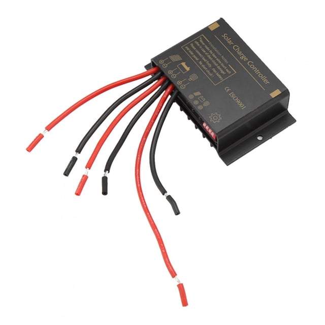 Controlador de carga solar resistente al agua, protección segura para sistema de farola, 12V, 24V