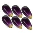thumbnail image 4 of 6pcs Realistic Lightweight Eggplant Vegetable Models for Kitchen Decor, Restaurant, Photo Props & Educational Displays, 4 of 5