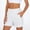 White, variant on Only Moment Women's Drawstring Sweat Shorts Polyester,Spandex Summer Elastic High Waist Soild Color Lounge Pants Casual Comfy Workout Gym Shorts with Pockets Womens Shorts Athletic Light Blue,S