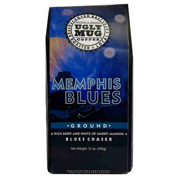 Local Ugly Mug Coffee Memphis Blues, Whole Bean, Medium Roast, 10oz
