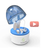 Rechargeable DX400 Hearing Amplifiers Aids - Exchangeable replaceable battery modules - BTE types and affordable price - Right