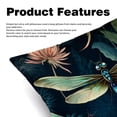 thumbnail image 2 of Dragonfly Velvet Throw Pillows Set of 2 - Decorative Pillows with Unique Patterns for Sofa Couch Bed - Pillow Covers - Available in 16x16, 18x18, 20x20 Inches, 2 of 6