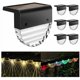 thumbnail image 2 of Luces solares LED para patio, luces solares para escaleras, luces solares LED impermeables para patio, patio, entrada, porche, entrada, blanco cálido/color de cadena, 2 of 5