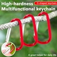 thumbnail image 4 of Arcticwind D-Shaped Aluminum Carabiner Clip - Keychain Clip, Backpack Clip, Keychain Clip, Water Bottle Clip, Secure Keychain - Spring Snap Key Chain Clip Hook Buckle (4/5/6 Pcs）, 4 of 6