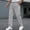 Gray, variant on Men's Pants Big and Tall 54x30 Solid Color Tight Waist Drawstring Pocket Casual Sports Pants Active Fit