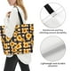 thumbnail image 3 of Balery Vintage Black White Plaid Sunflowe Bolsa Tote Estilo Estético con Cremalleras, Bolsa de Hombro, Bolsa de Compras Grande y Plegable, 3 of 8