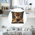 thumbnail image 3 of fox book forest Linen toss pillowcase decoration pillowcase gifting preferred 20x20 inch cushion cover 4 sets sofa pillowcase sofa bedroom living room car, 3 of 8
