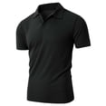 thumbnail image 1 of Camisa informal de manga corta y cuello para hombre: lisa, deportiva, para la playa, para el día a día, 1 of 8