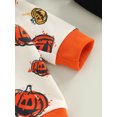 thumbnail image 3 of FOCUSNORM Halloween Baby Girl Boy Clothes Pumpkin Romper Sweatshirt Onesie Long Sleeve Bodysuit Top, 3 of 8