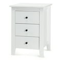 thumbnail image 4 of Topbuy 2PCS End Table Nightstand living Room Furniture W/ 3 Drawers White, 4 of 7