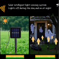 thumbnail image 3 of 6-Pack Solar Halloween Garden Lights with Waterproof LED Stakes, Auto On/Off Timer, 8-Hour Glow for Spooky Yard Decor, Energy-Efficient Outdoor Halloween Lighting, 3 of 4