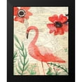 thumbnail image 2 of Allen, Kimberly 12x14 Black Modern Framed Museum Art Print Titled - Postcard Flamingo 2, 2 of 5