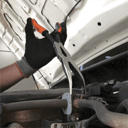 Klein Tools Pliers, Long Reach Needle Nose Pliers, Bent Nose, 13-Inch