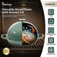 thumbnail image 5 of Davivy 5.5 Qt Enameled Dome-Shaped Cast Iron Bread Dutch Oven with Lid, Enameled, 5 of 11