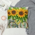 thumbnail image 2 of FUMJ Summer Decorative Throw Pillow Covers Cushion Cases  Sunflower Bicycle Stripe Pillow Covers Thow Pillowcase Living Room Spring Summer Decoration for Home, 2 of 5