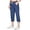 Navy, variant on Clearance Hontri Womens Business Casual Pants Active Women's Relaxed Lightweight Woven Cargo Capri Pant