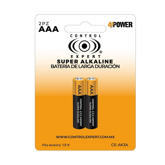 24 Pilas AAA Alcalinas CONTROL EXPERT Paquete 12 Blister 1.5V