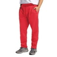 thumbnail image 2 of Casual Pants for Men Solid Color Soft Comfy Loose Straight Leg Thick Warm Trousers with Pockets Sports Running Elastic Waist Winter Mens Dress Slacks Red M, 2 of 5