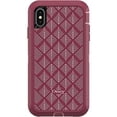 thumbnail image 3 of OtterBox Defender Series Case for iPhone Xs Max (ONLY), Case Only - Bulk Packaging - HAPPA (Silver Pink/RED Plum/HAPPA Graphic), 3 of 9