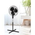thumbnail image 2 of BLACK+DECKER 18-Inch Pedestal Fan, BFP18SXB, Oscillating Fan for Home and Office, Standing Fan with 3 Speed Settings, Height Adjustable with Adjustable Head Tilt, Black, 2 of 7