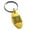 Gold, variant on Stainless Steel Celtic Quaternary Eternity Knot Engraved Small Oval Charm Keychain Keyring
