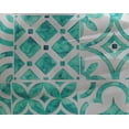 thumbnail image 5 of oneOone Georgette Viscose Turquoise Green Fabric Floral Craft Projects Decor Fabric Printed By The Yard 42 Inch Wide, 5 of 5