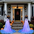 thumbnail image 2 of JIhuahe Halloween Decorations Remote Controlled Glowing Ghost, Outdoor Yard Ornament, LED Phantom Stake for Lawn Scene,C, 2 of 6