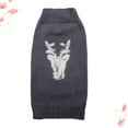 thumbnail image 3 of Ropa para perros de mascotas patrón de alces de navidad suéter de perrito traje cálido mascota prenda adorable perro ropa size s, 3 of 7