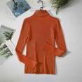 thumbnail image 2 of Pull Col Roulé Femme Base Intérieure Automne et Hiver Manches Longues Chaud Ajusté Couleur Unie Pull Ajusté, 2 of 5