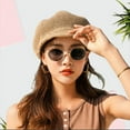 thumbnail image 5 of Municipal Straw Beret Hat for Women Straw Newsboy Cap Painter Cap Cabbie Hat Summer Beach Hat for Travel Vacation, 5 of 7