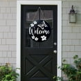 thumbnail image 4 of Metal Wall Art Decor 30 cm Round Hanging Wreath for Indoor Outdoor Home Garden Patio Welcome Decoration, 4 of 7