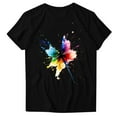 thumbnail image 4 of Tops For Women Summer Trendy Summer Tops For Women 2025 Trendy Dressy CasualWorkout Tshirts Shirts For Women FittedWomens Blouses Short Sleeve Button DownT Shirts For Women Loose Fit V Neck, 4 of 4