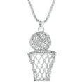 thumbnail image 1 of MasteelfCA Collier Pendentif de Basketball Collier Hip Hop Collier de Sport Bijou, 1 of 8