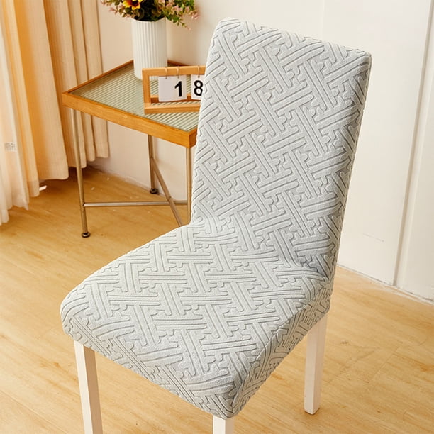 Funda elástica de tafetán para silla, multifuncional, antideslizante, impermeable, resistente a las manchas, para comedor y cocina. Aestivo | Gris | AESTIVO