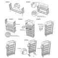 thumbnail image 4 of Classroom Deskside Bookshelf, 6 Tier Multifunctional Library Reading Storage Rack With Rollers For Bedroom Living Room Home School, 4 of 8
