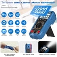 thumbnail image 3 of Digital Multimeter Tester,6000 Counts AC/DC Voltage&DC Current Multi Testers Voltmeter Measures Temperature/Resistance/Continuity/Diodes with NCV, 3 of 5