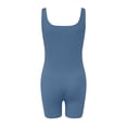 thumbnail image 4 of Mameluco Corto Body para correr Tanques de moda Yoga Mameluco corto para entrenamiento Fitness (Azul L) Ygjytge para Mujer Azul T M, 4 of 8