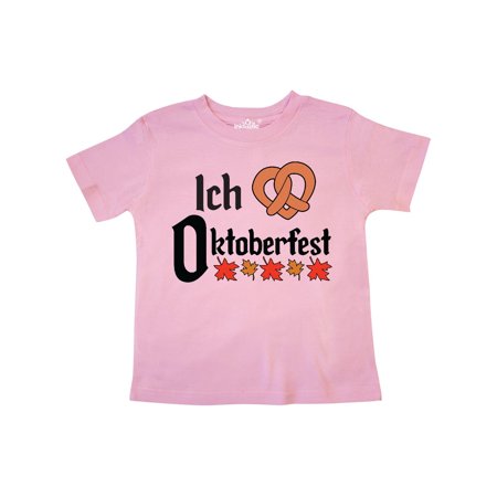 

Inktastic Ich Liebe - I Love Oktoberfest pretzel heart Gift Toddler Boy or Toddler Girl T-Shirt