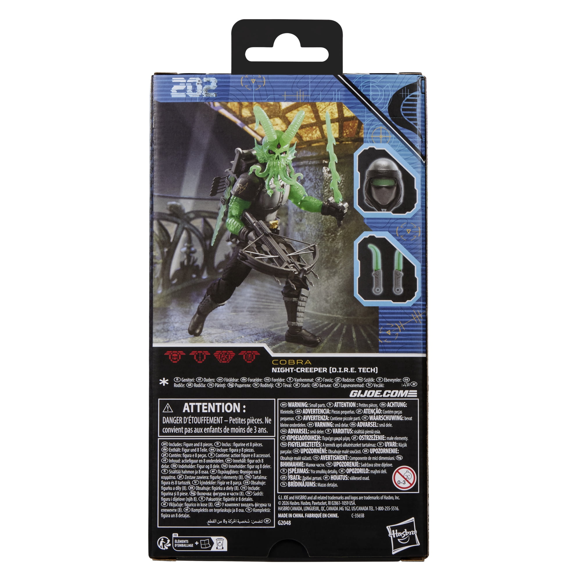 G.I. Joe Classified Series 202, Night-Creeper (D.I.R.E. Tech), 6 Inch Action Figure
