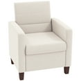 thumbnail image 1 of HOMCOM Modern Accent Chair Fabric Armchair w/ Non-Slip Pads, Cream White, 1 of 10